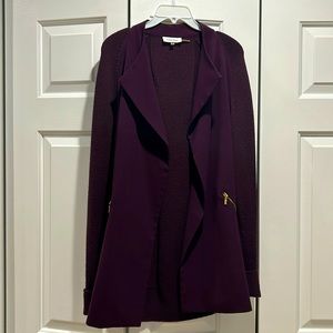 Plum color sweater jacket